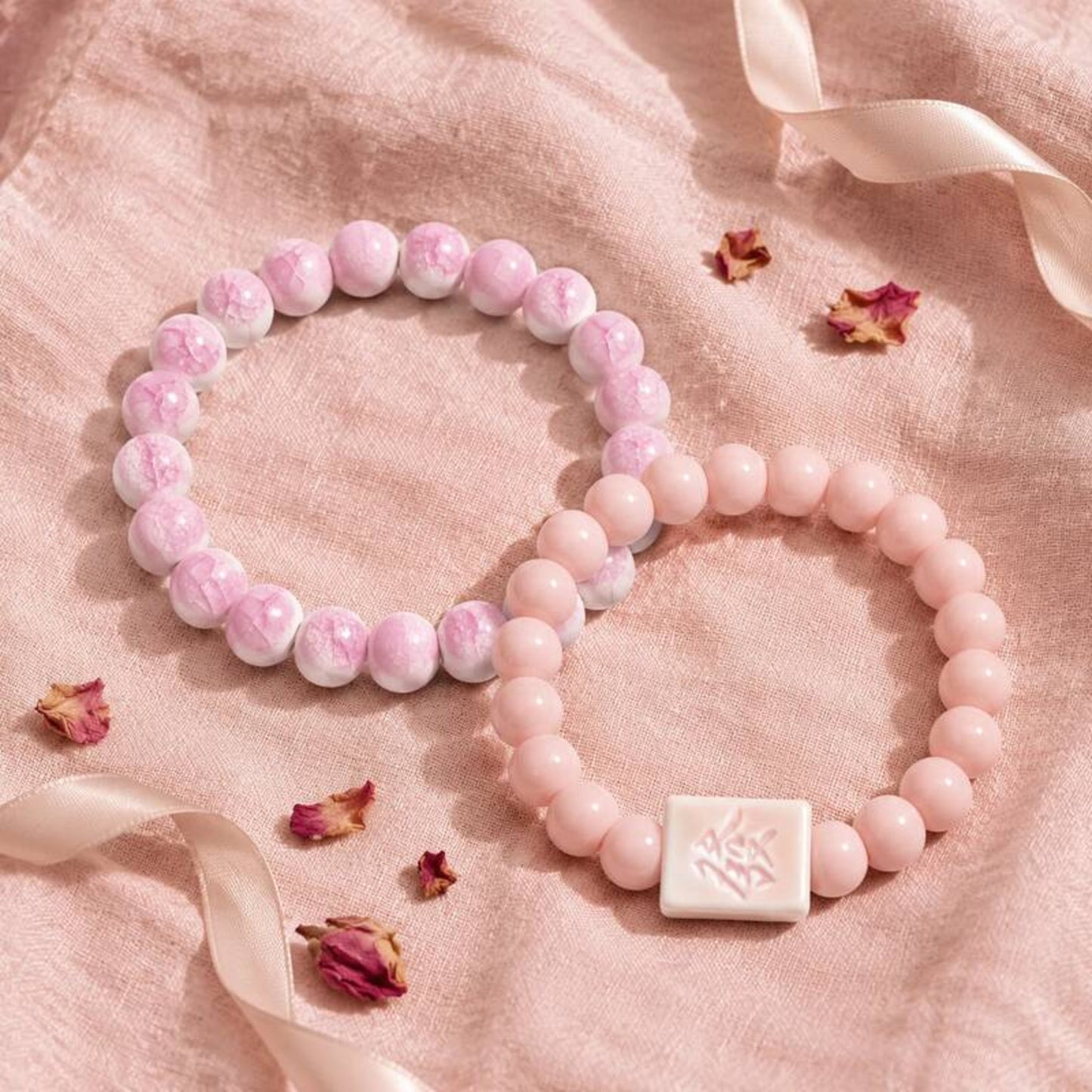 LUMI handmade Jingdezhen ceramic bracelet gift set — First Light