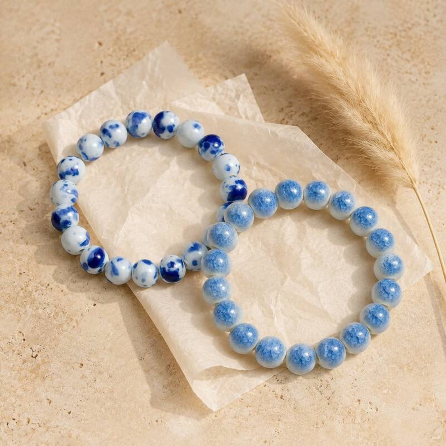 LUMI handmade Jingdezhen ceramic bracelet gift set — Ink On Ice