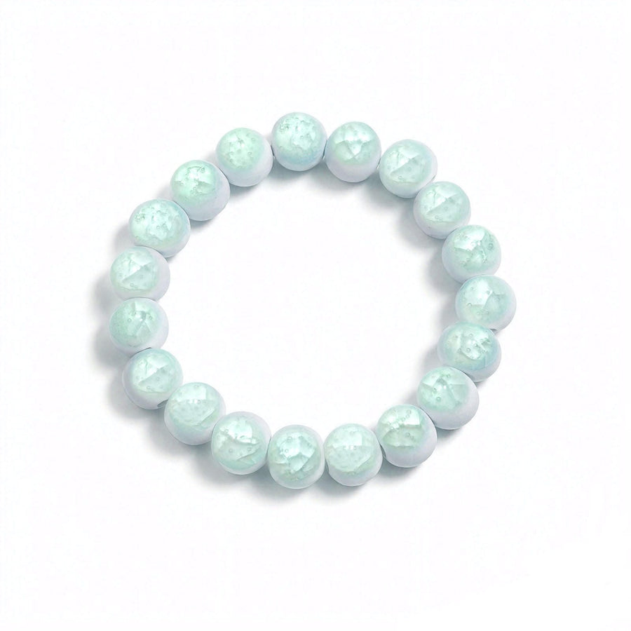 LUMI Crackle Ceramic Bracelet – Sky Blue
