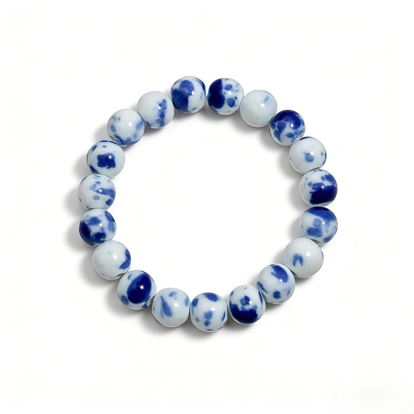 QING HUA ceramic bracelet 10mm, front view