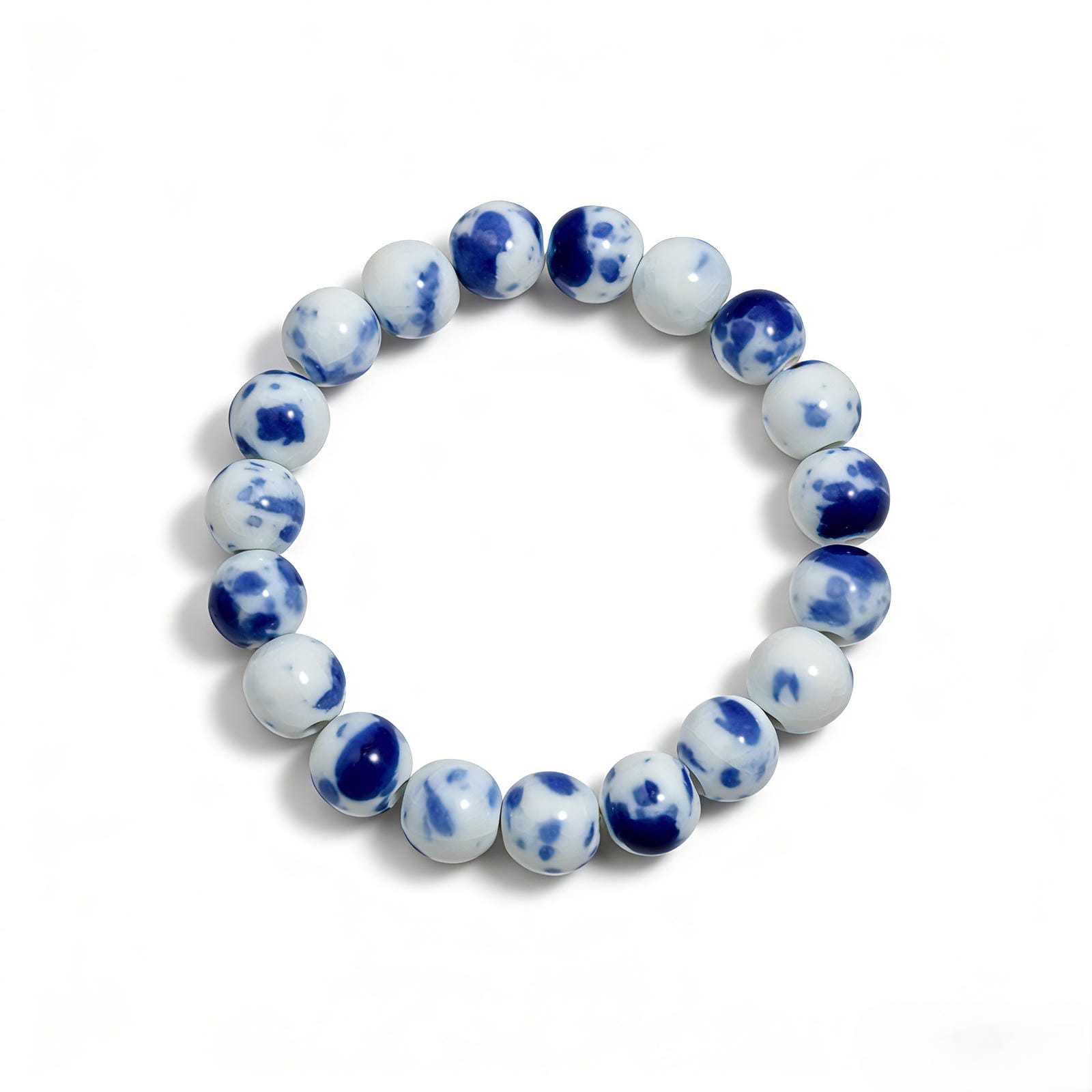 QING HUA ceramic bracelet 10mm, front view