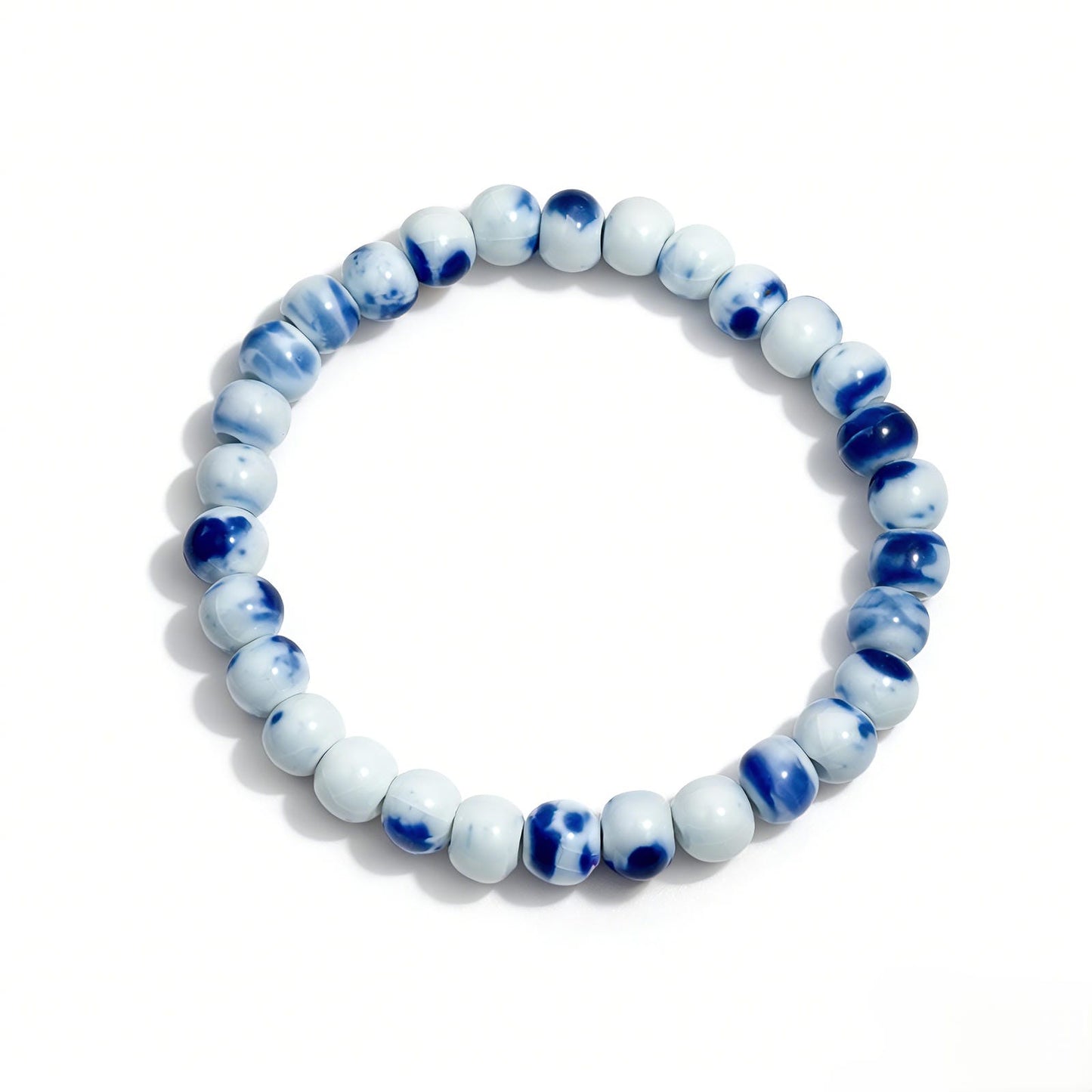 QING HUA ceramic bracelet 6mm, front view