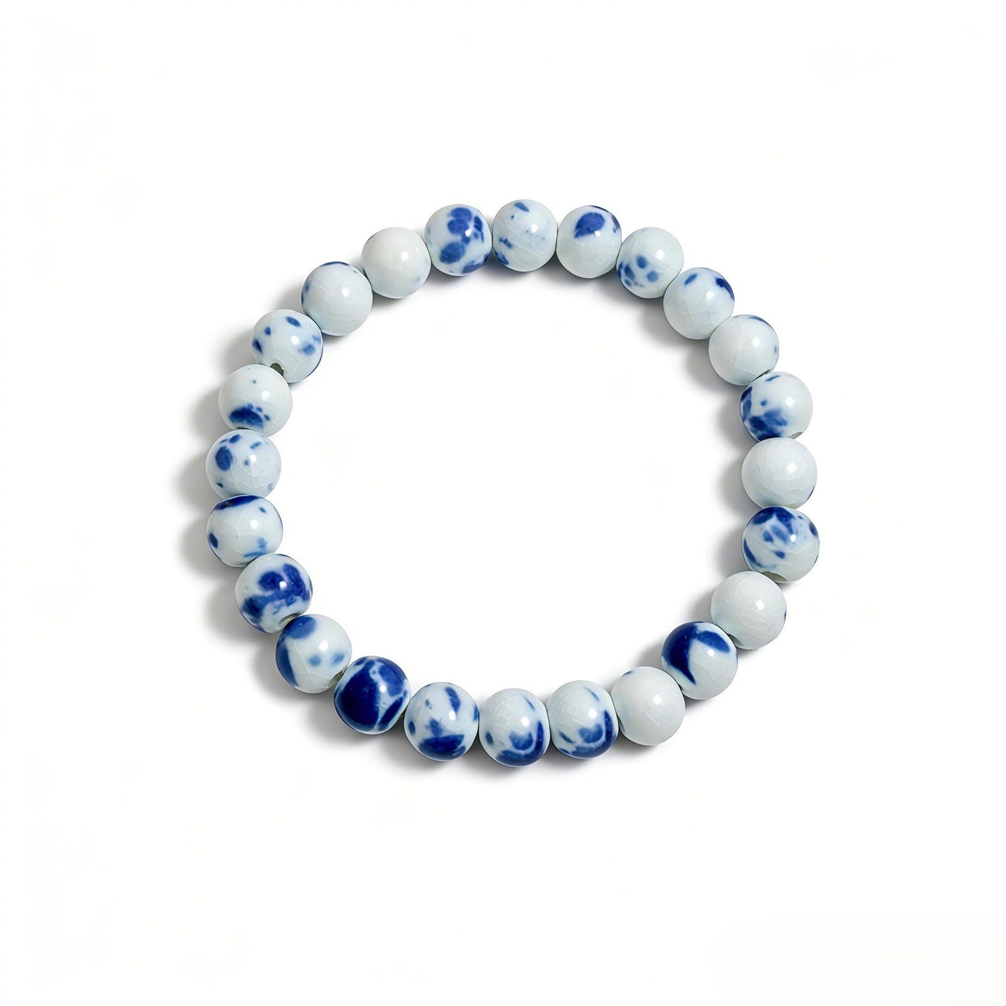 QING HUA ceramic bracelet 8mm, front view