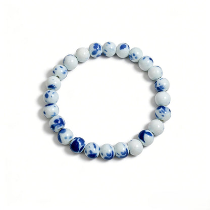 QING HUA ceramic bracelet 8mm, front view