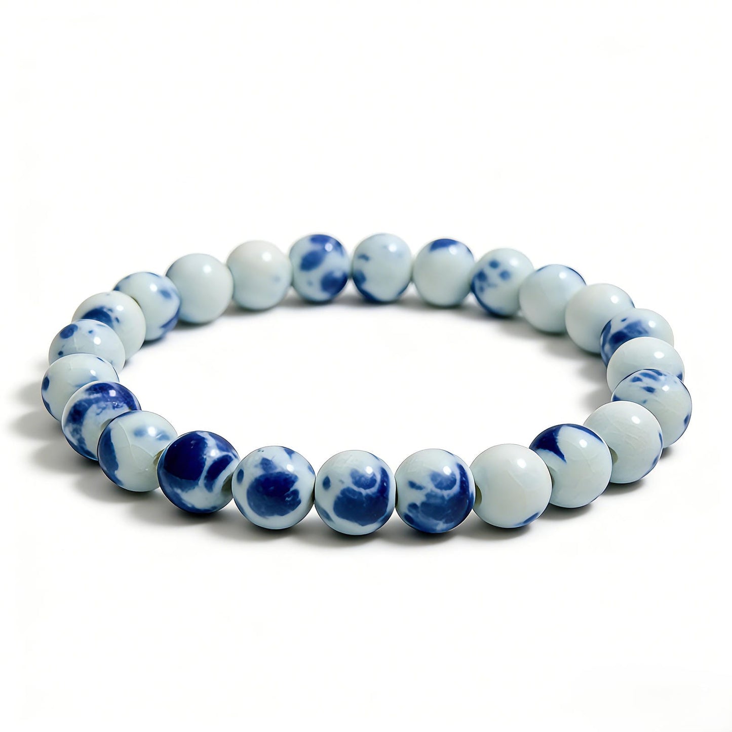 QING HUA ceramic bracelet 8mm, side view