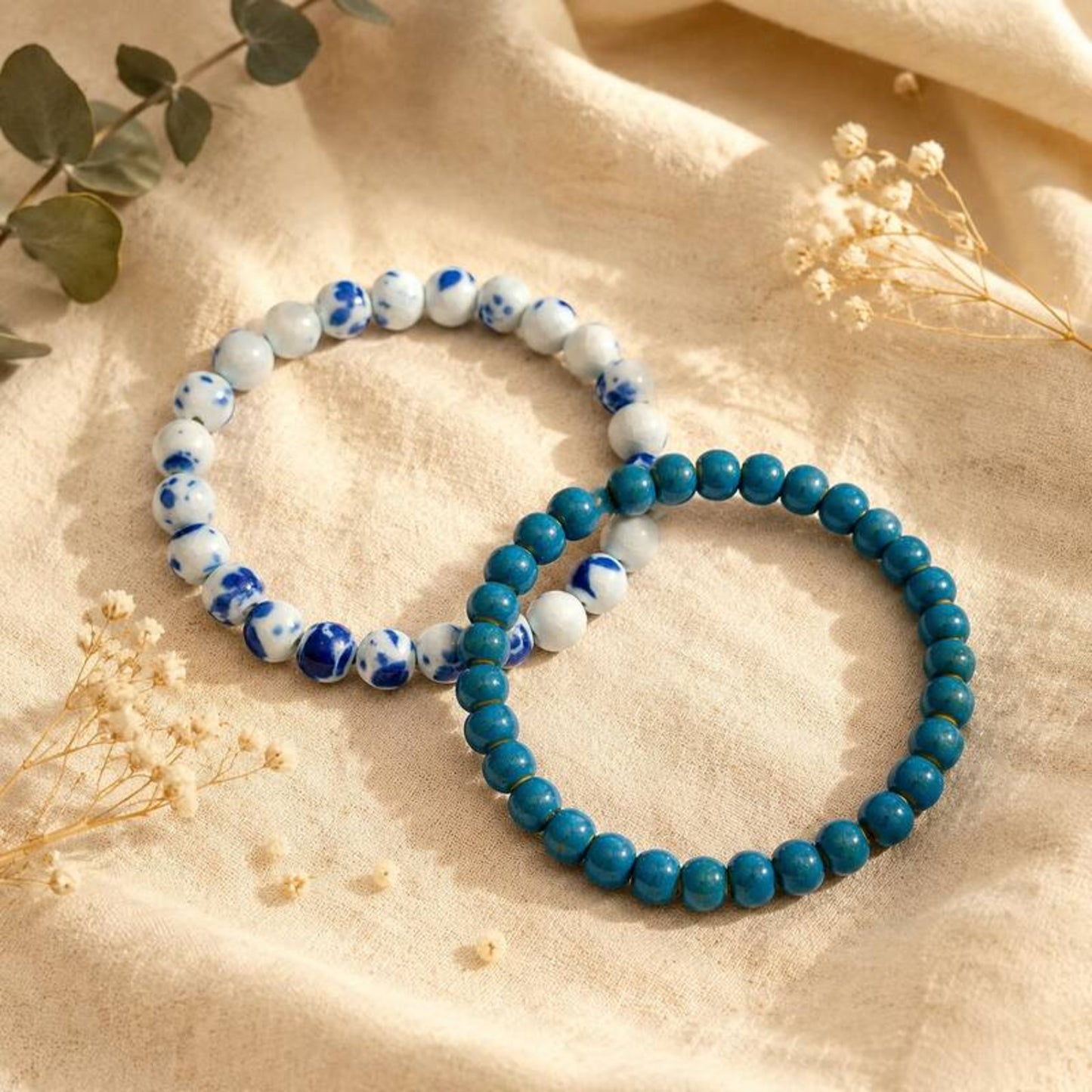 LUMI handmade Jingdezhen ceramic bracelet gift set — Still Water