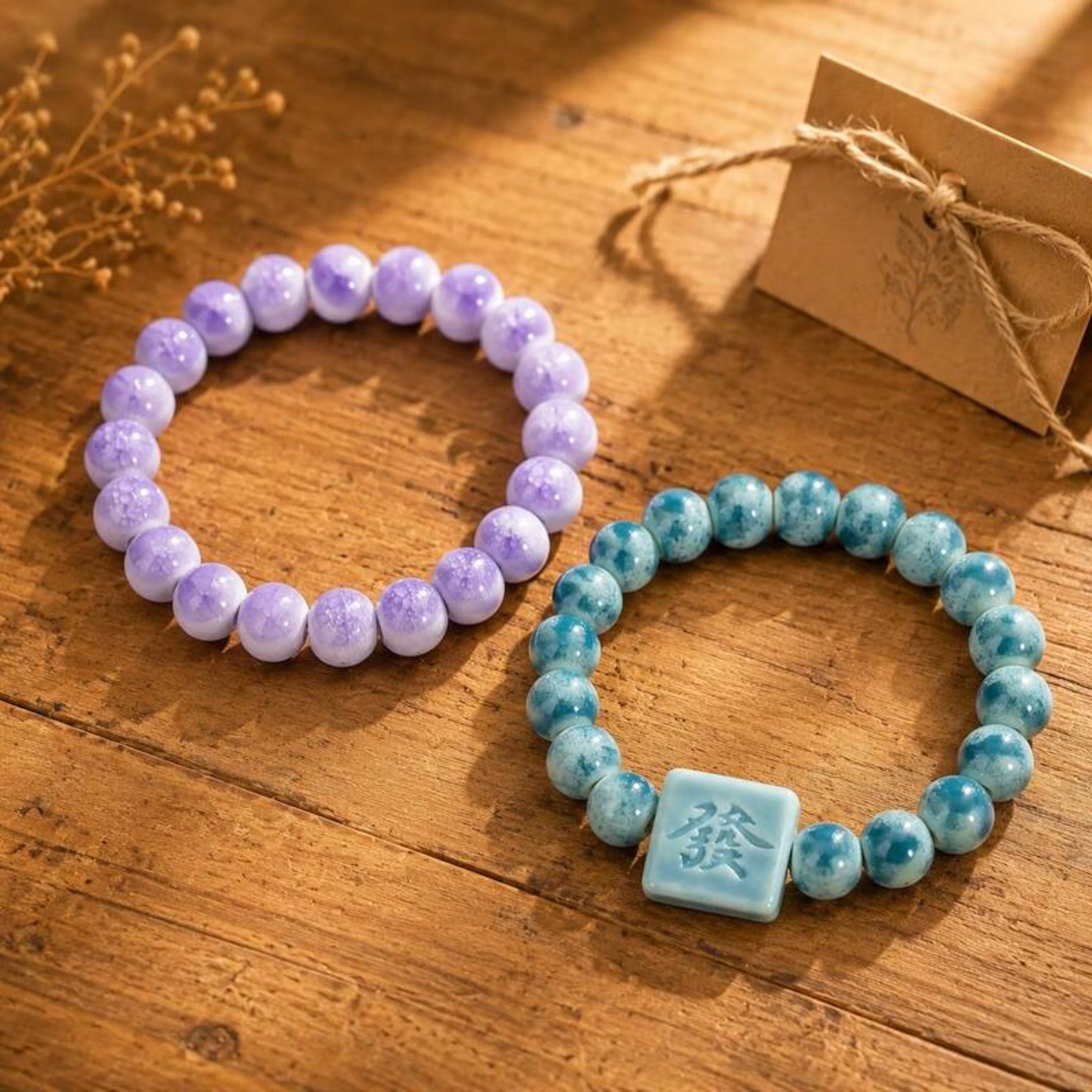 LUMI handmade Jingdezhen ceramic bracelet gift set — Warm Wish
